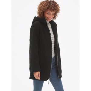 NWT Zip Front Teddy Coat with Hood